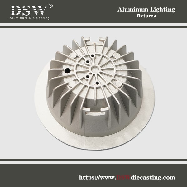Aluminum Light Fixture Parts 5 Aluminum die-cast light fixture parts including housings and brackets