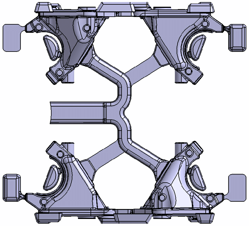 Proper die casting die design ensures smooth and efficient metal flow 