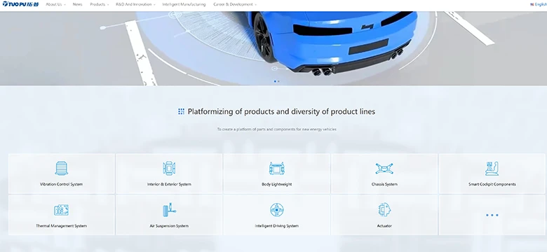 Top China Die Casting Manufacturers 2 Tuopu Group is a leading automotive parts manufacturer