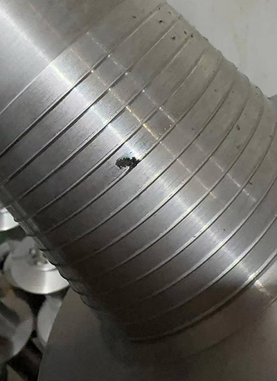 porosity-in-die-casting Some porosity in the die casting of aluminium bobbins