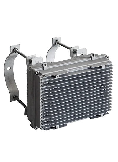 Aluminum communication chassis manufactured using die casting for telecom equipment